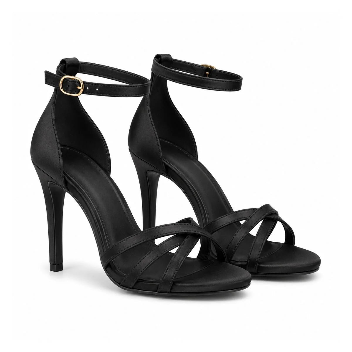 Auralia Designs Heels Sandals Women DS01 -BLK - Black / 38