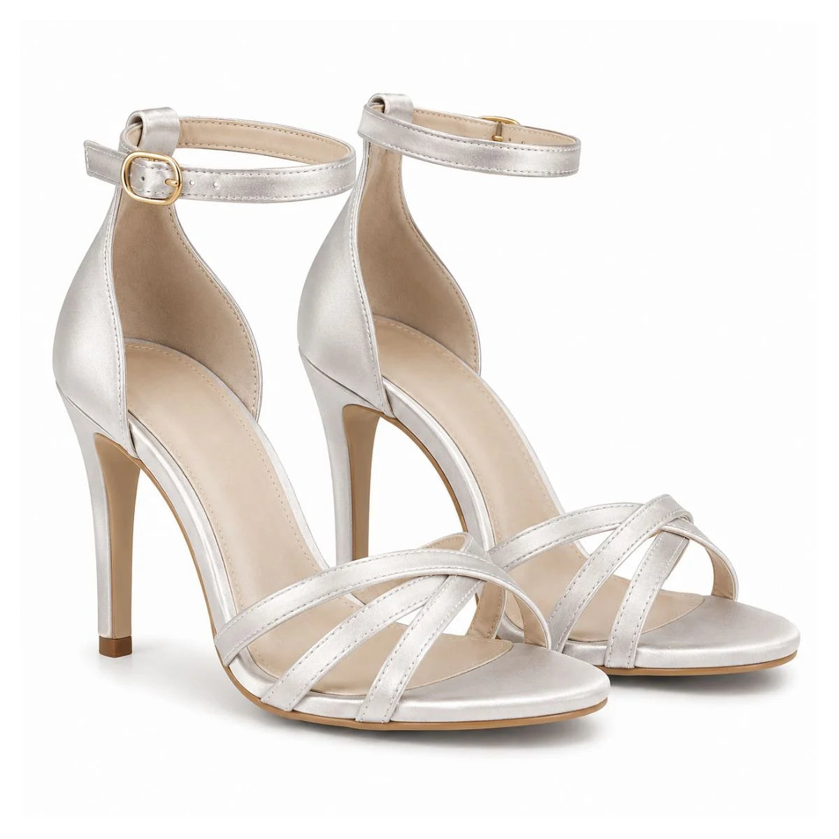 Auralia Designs Heels Sandals Women DS01 - SLV - Silver / 38