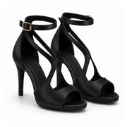 Auralia Designs Heels Sandals Women DS03 - BLK - Black / 38