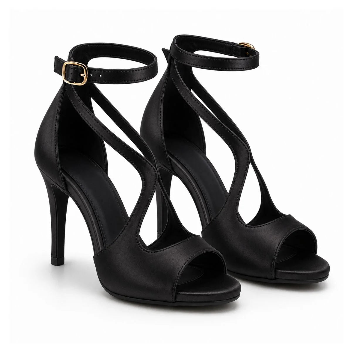 Auralia Designs Heels Sandals Women DS03 - BLK - Black / 38