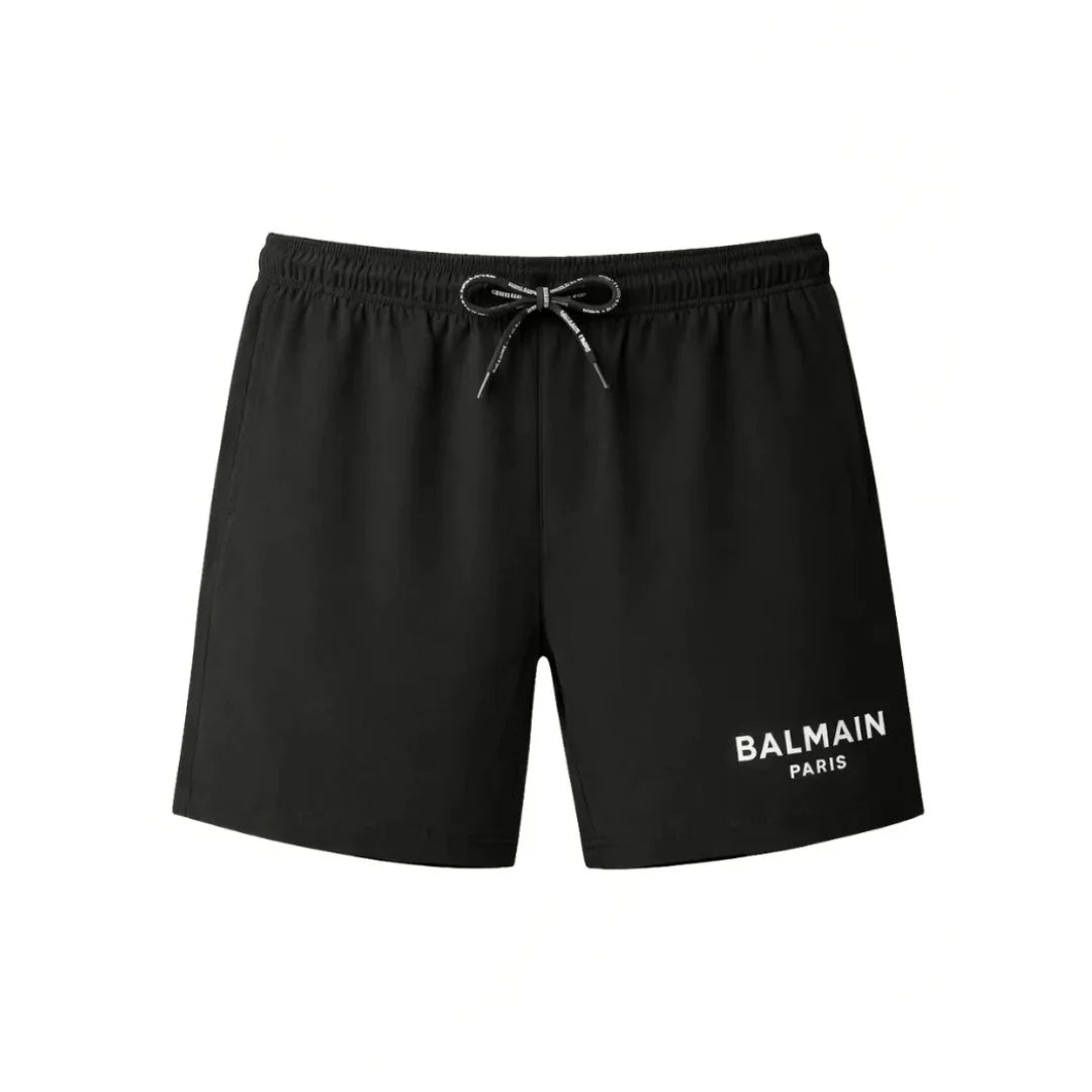 BALMAIN Logo Swim Shorts Men - BLK - Black / M