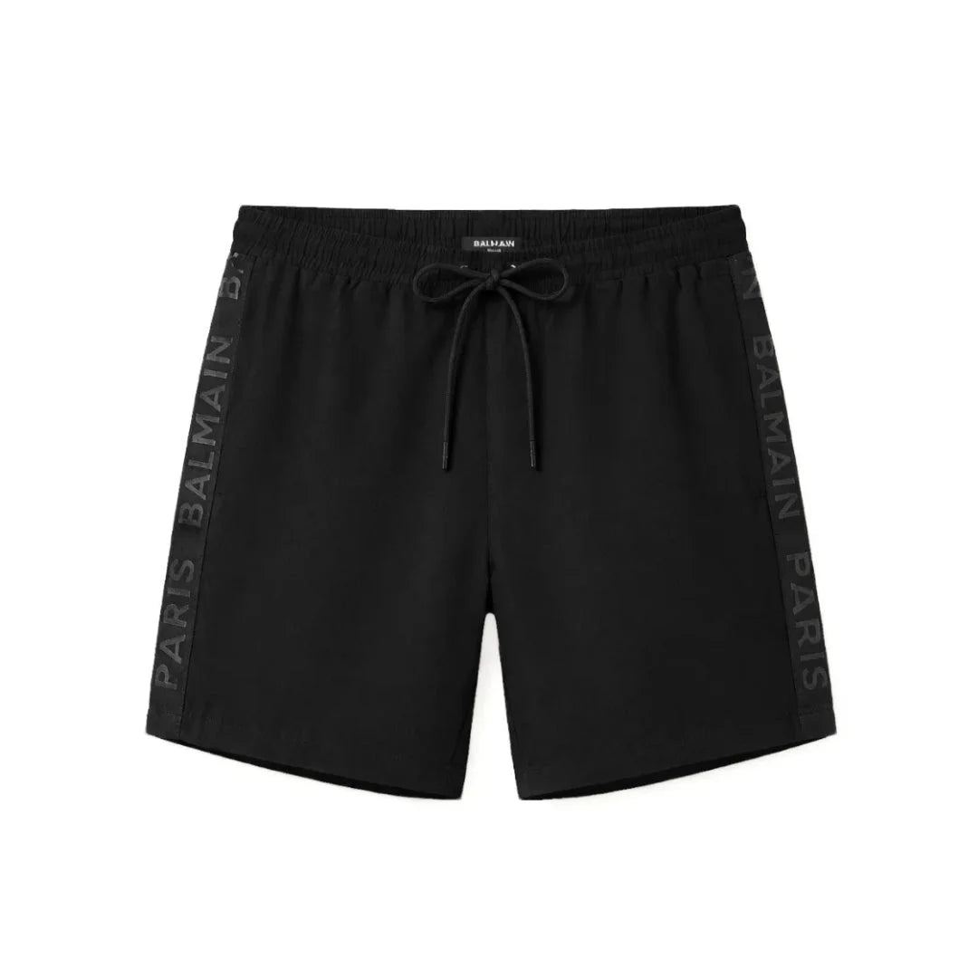 BALMAIN Logo Swim Shorts Men - BLKBLK - Black / S
