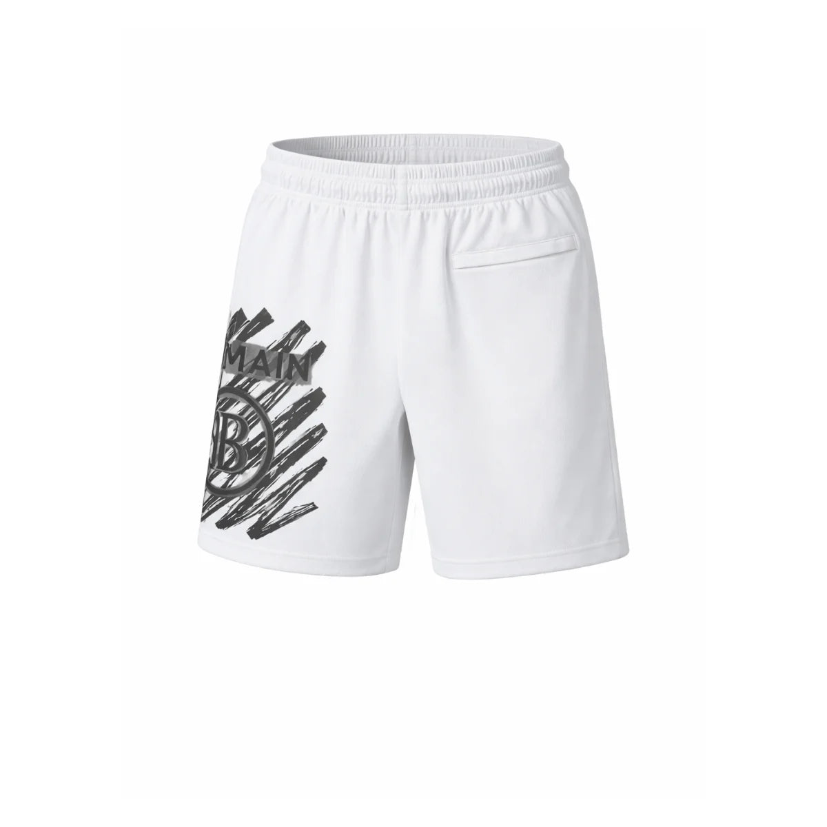 BALMAIN Logo Swim Shorts Men - WHT