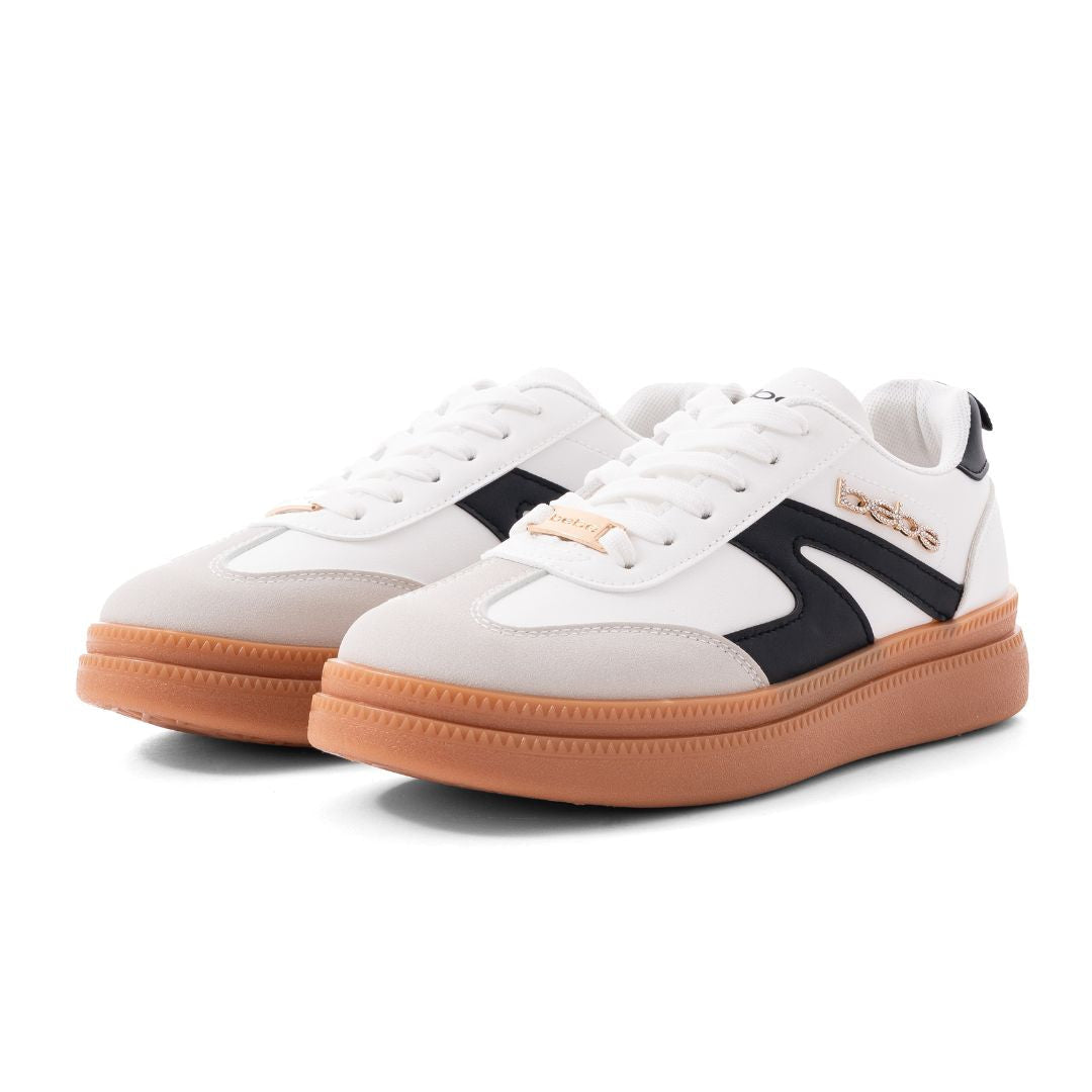 Bebe Logo Sneakers Women BBSNW0125-WHTBLK