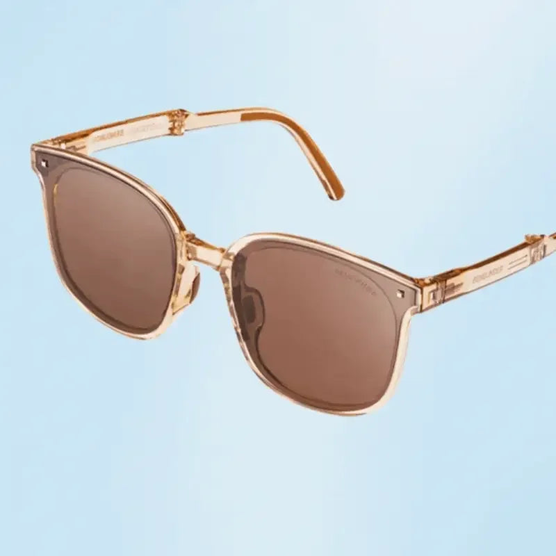 BENEUNDER Mini Folding Sunglasses Women -BRN - Open brown