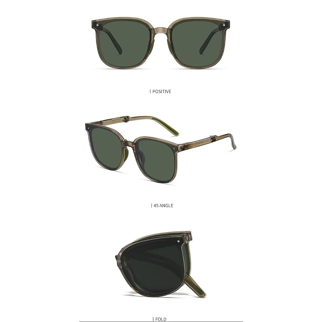 BENEUNDER Mini Folding Sunglasses Women -HNY - HONEY