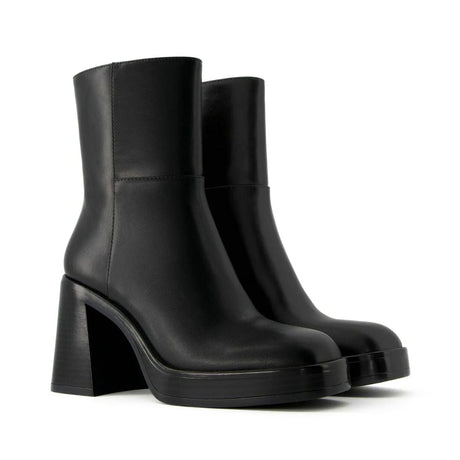 Bershka Block-Heel Platform Boots 1110-460-040-BLK