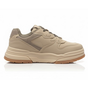Bershka Contrast Panel Chunky Sneakers - BEG - Beige / 40