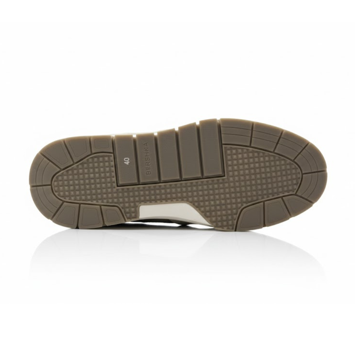 Bershka Contrast Panel Chunky Sneakers - GRY