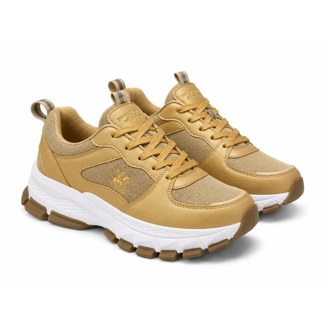 Beverly Hills Polo Club Chunky Sneakers Women BHPC241016-GLD - Gold / 36