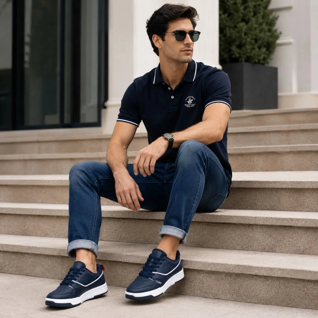 Beverly Hills Polo Club Sneakers Men BHPC241002-NVY