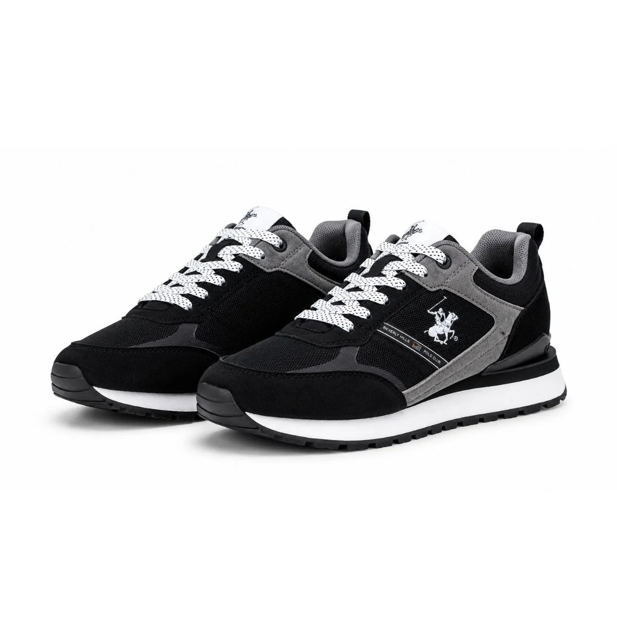 Beverly Hills Polo Club SPIRT-GY- M8 Sneakers Men - BLKGRY - Black-Gray / 38