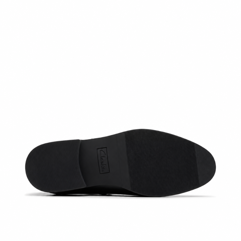 Clarks Tapa Hope Youth Black Leather Women  - BLK
