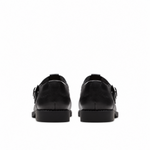 Clarks Tapa Hope Youth Black Leather Women  - BLK