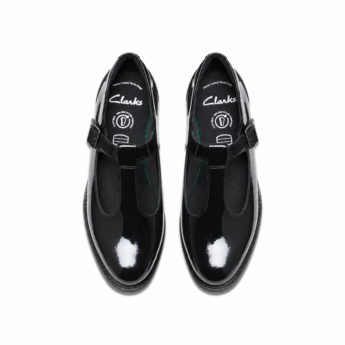 Clarks Tapa Hope Youth Black Patent Women - BLK