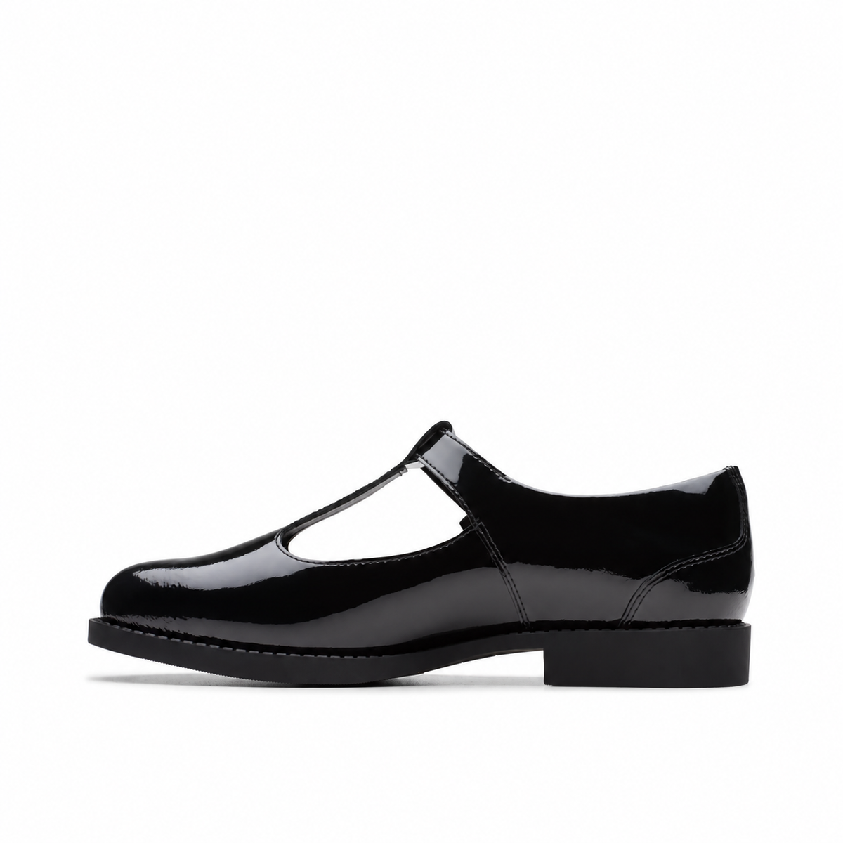 Clarks Tapa Hope Youth Black Patent Women - BLK