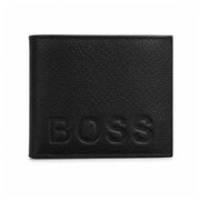 BOSS Bi-Fold Leather Wallet Men - BLK - Black