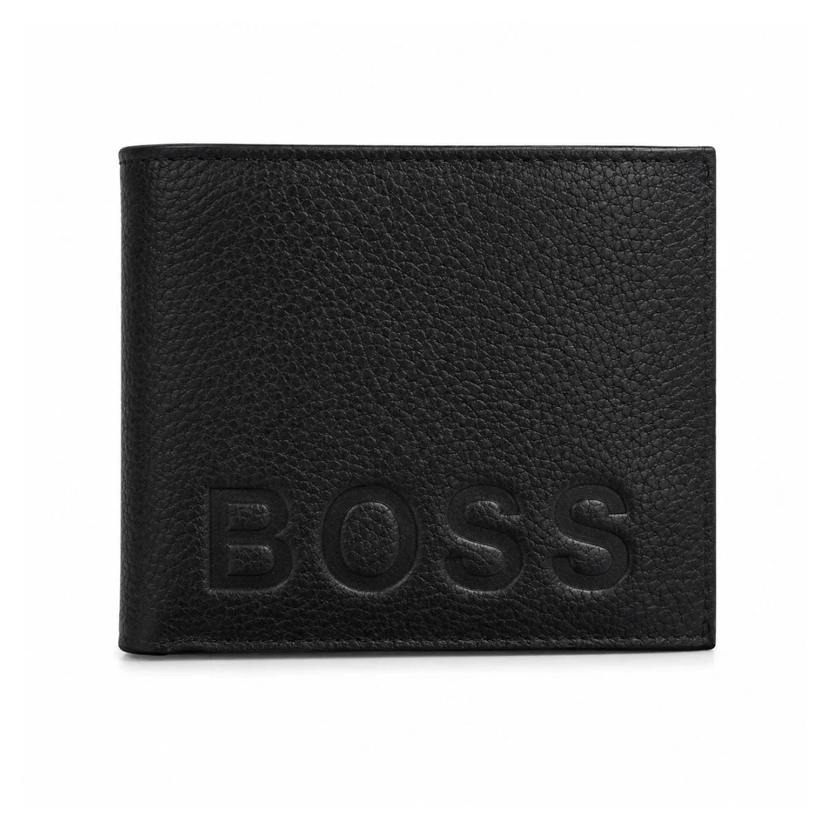 BOSS Bi-Fold Leather Wallet Men - BLK - Black