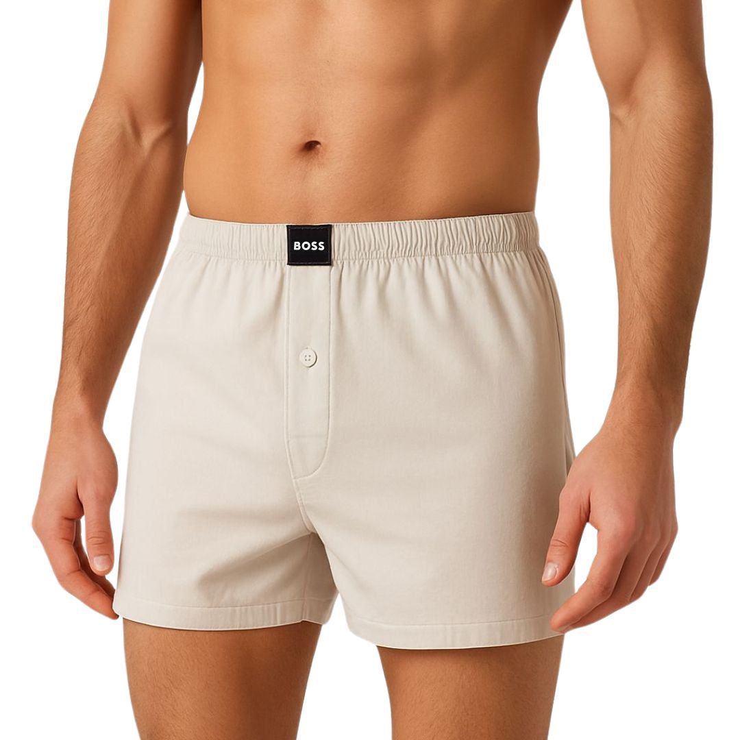 BOSS Boxer Shorts Organic Cotton Men Beige / S