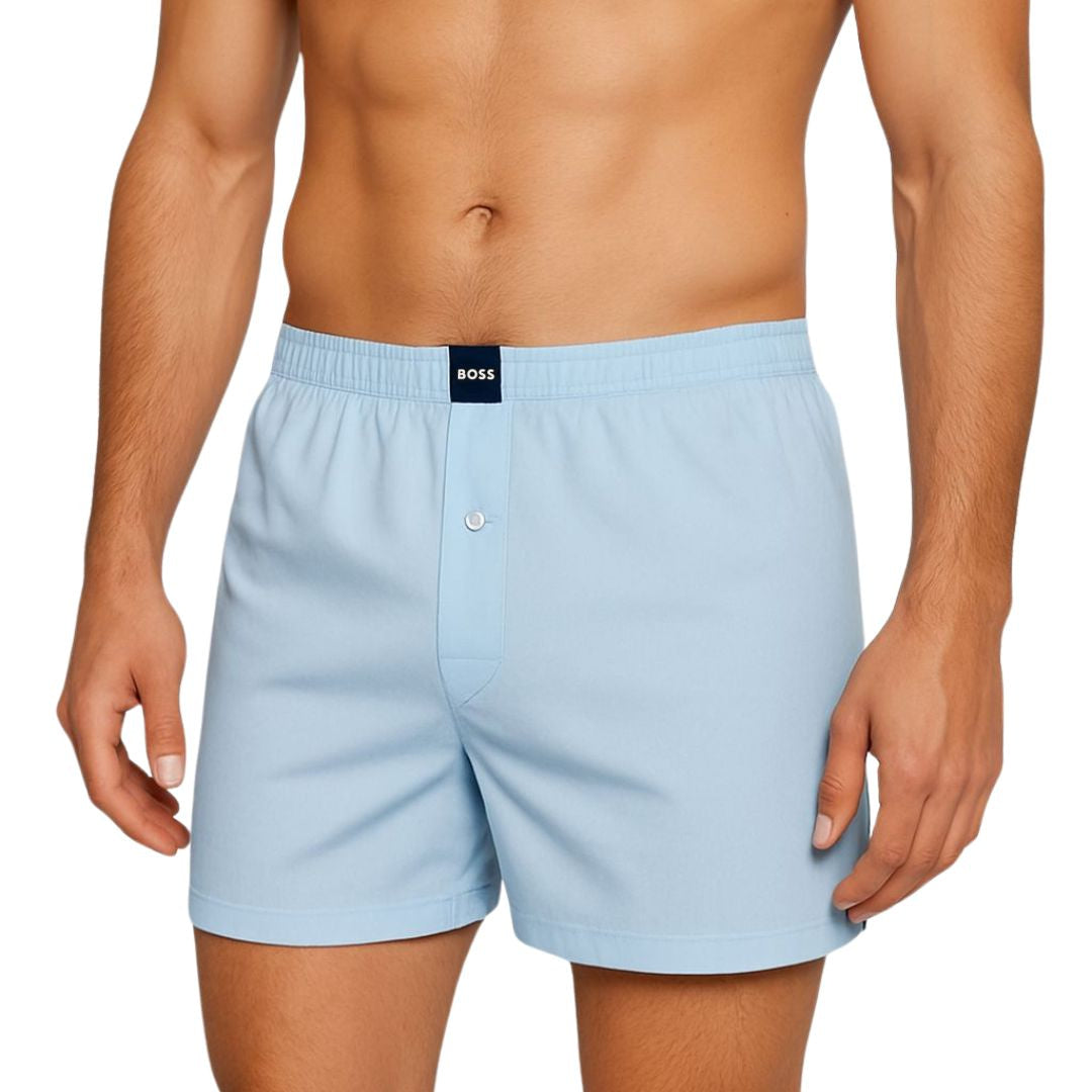 BOSS Boxer Shorts Organic Cotton Men Blue / S
