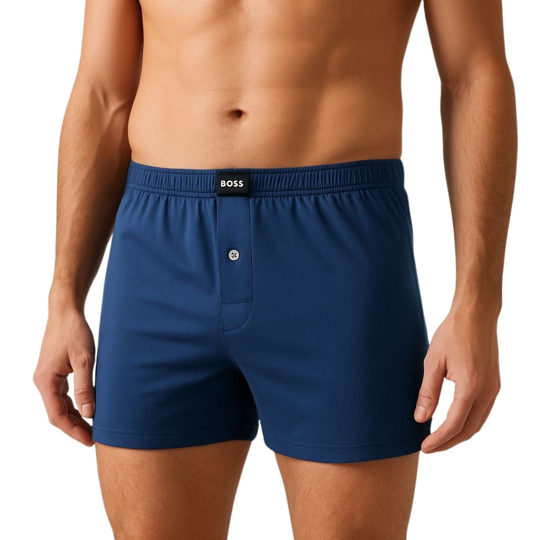 BOSS Boxer Shorts Organic Cotton Men Navy / S