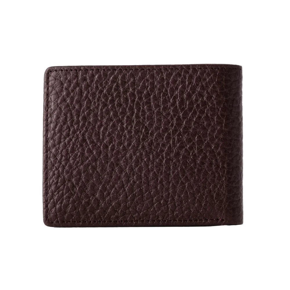 BOSS Grained Folding wallet with Extra Card Holder - BRN Brown Accessories