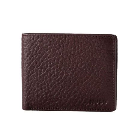 BOSS Grained Folding wallet with Extra Card Holder - BRN Brown Accessories