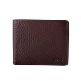 BOSS Grained Folding wallet with Extra Card Holder - BRN Brown Accessories