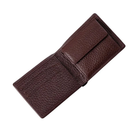 BOSS Grained Folding wallet with Extra Card Holder - BRN Brown Accessories