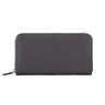 BOSS Leather Zip-Up Wallet with Logo - Fossil Wale