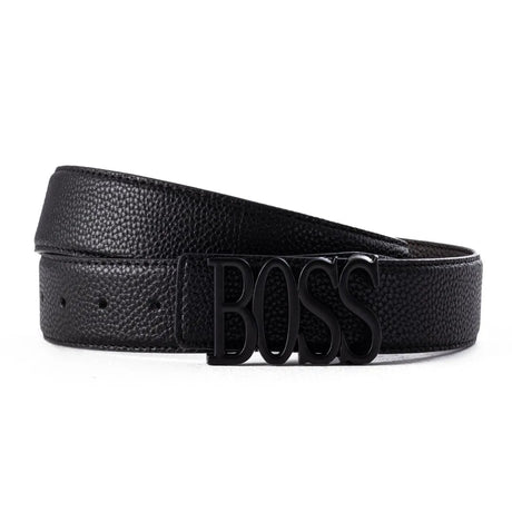 BOSS Logo Golf Belt Men - BLKBLK - Black / 115 CM - Accessories