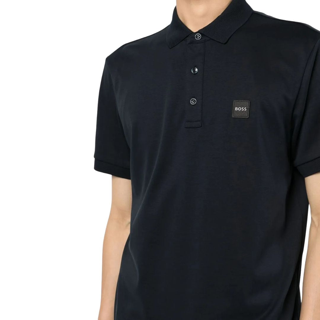 BOSS Logo-Print Polo Shirt Men - BLK