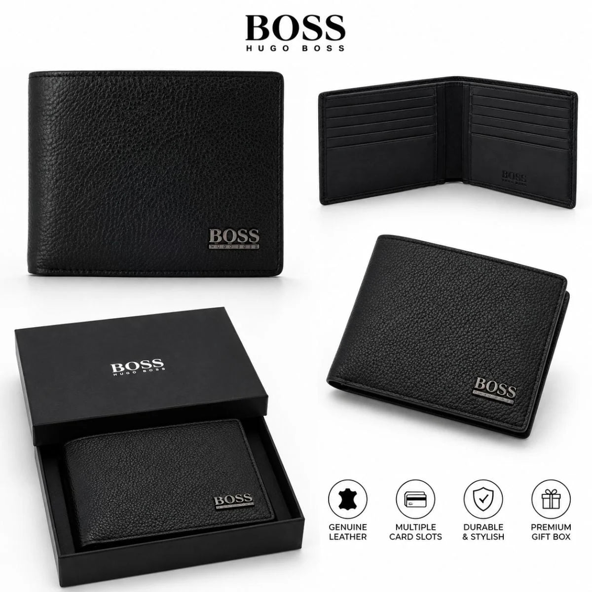 BOSS Monist 50261706 Wallet Men - BLK - Black