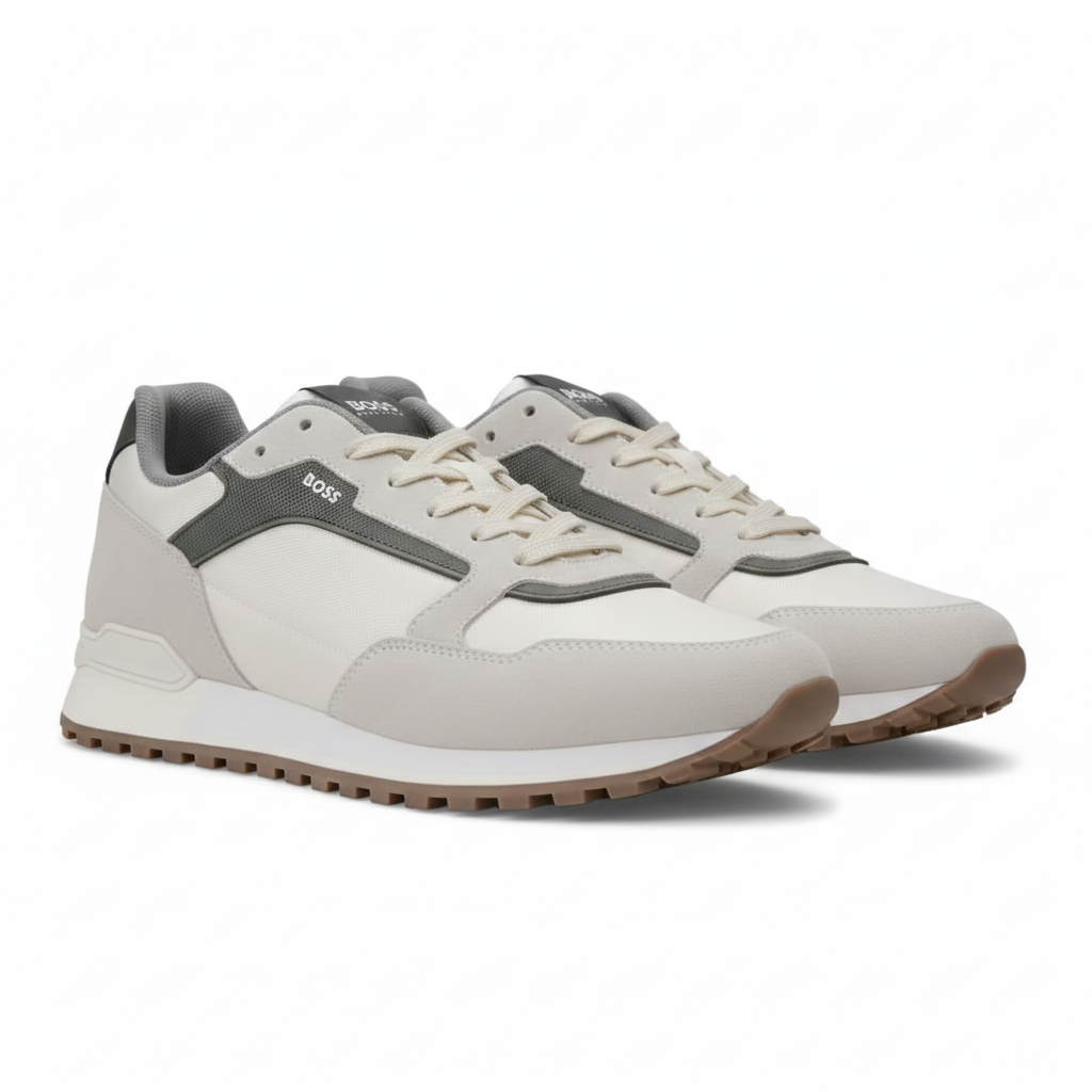 BOSS Parkour Runn Trainers Men - BEGOLV - Beige-Olive / 38