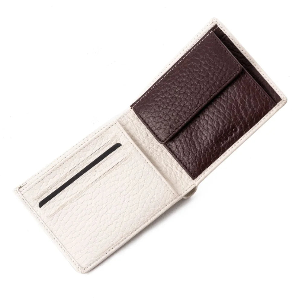 BOSS Printed HUGO logo Bi - Fold Wallet - WHT White Accessories