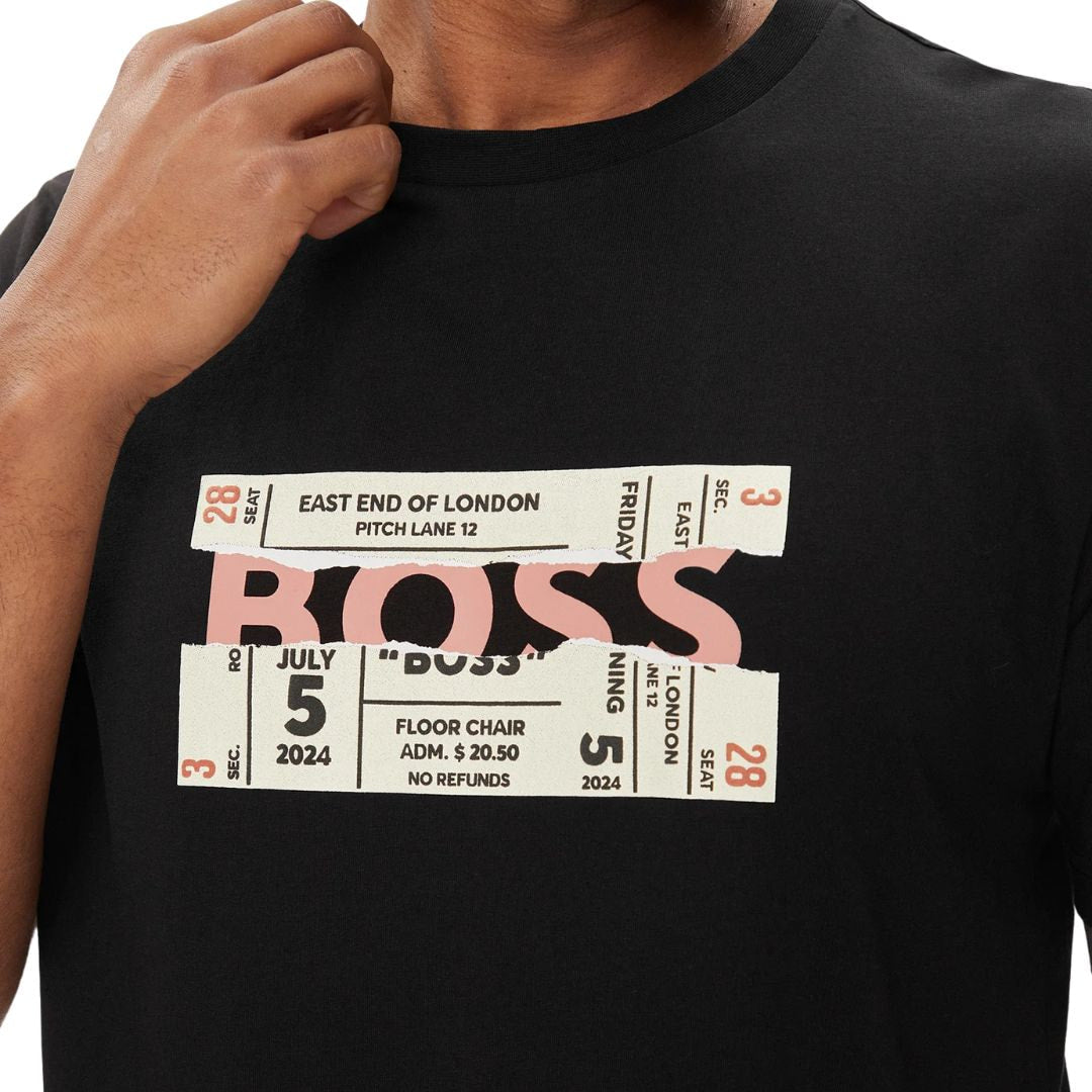 BOSS T-Shirt Bossticket Men 50515829-BLK