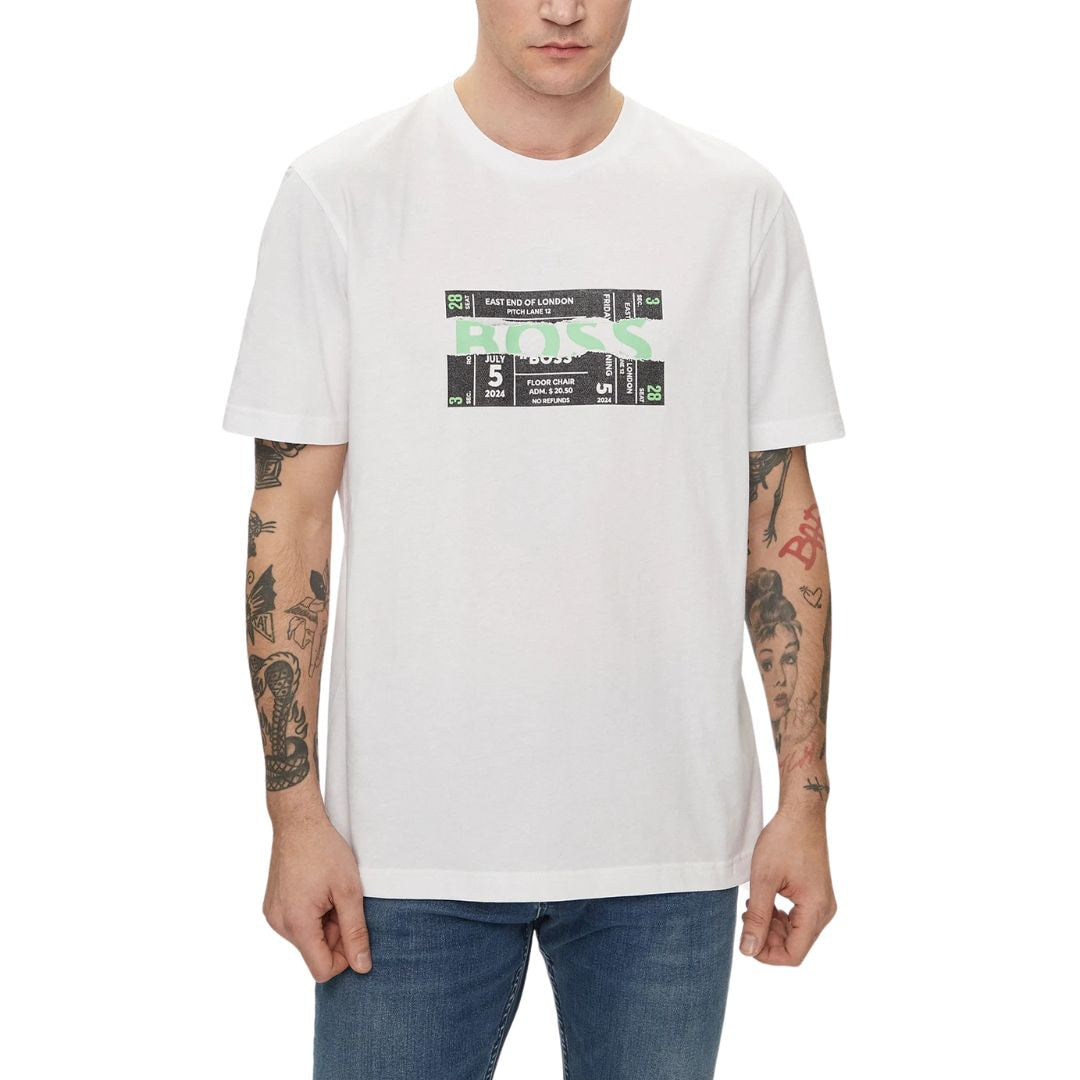 BOSS T-Shirt Bossticket Men 50515829-WHT - S / White