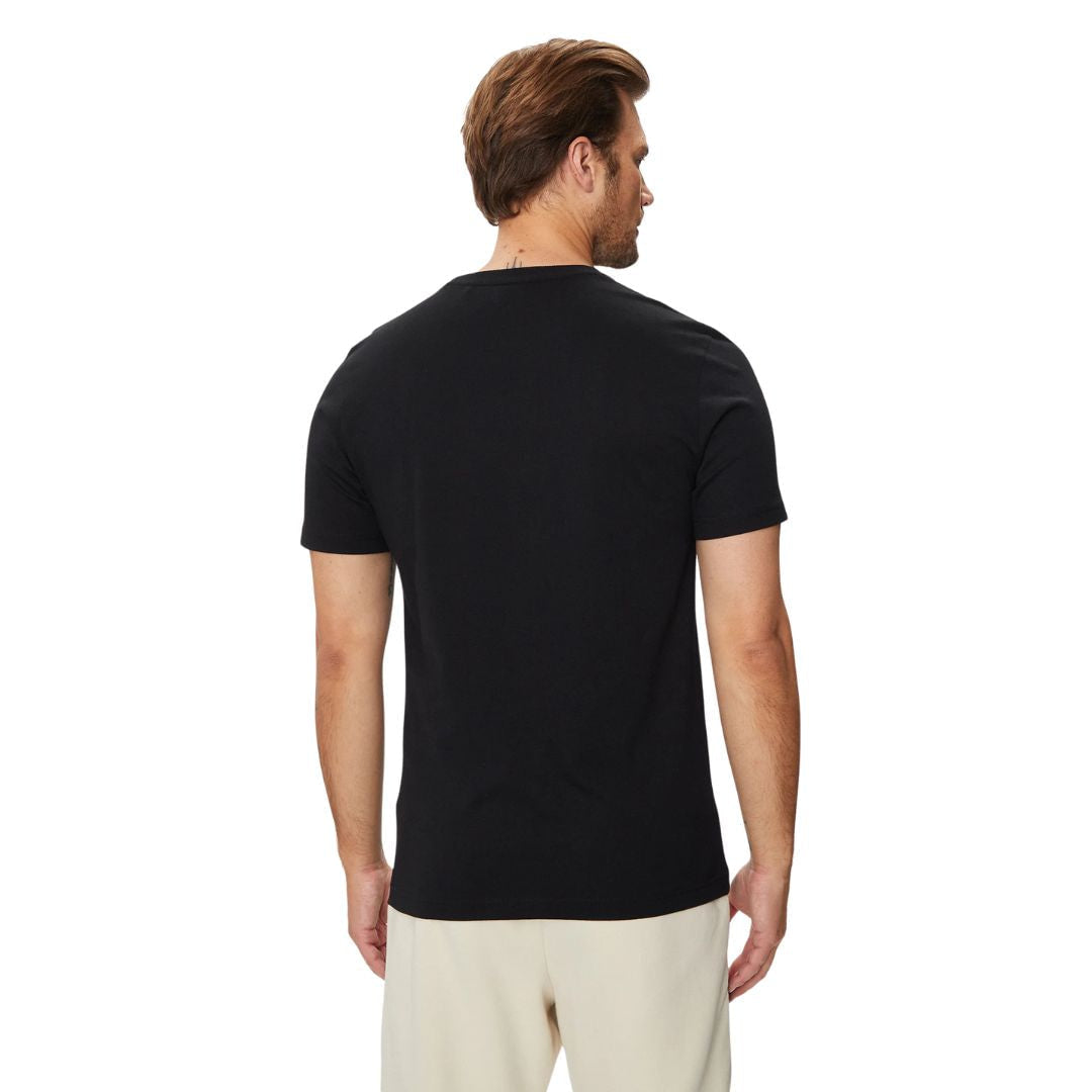 BOSS T-Shirt Cotton Jersey Typographic Art Men 50519350-BLK