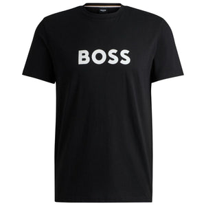 BOSS T-Shirt Cotton Jersey With SPF 50 + UV Protection Men 50491706-BLK
