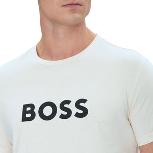 BOSS T-Shirt Cotton Jersey With SPF 50 + UV Protection Men 50491706-WHT