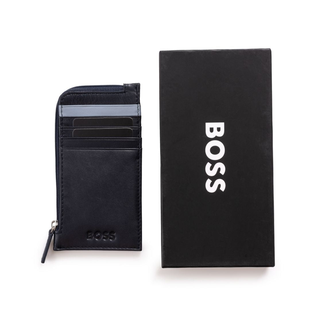 BOSS Zip It Cardholder - DRKNVY - Dark Navy