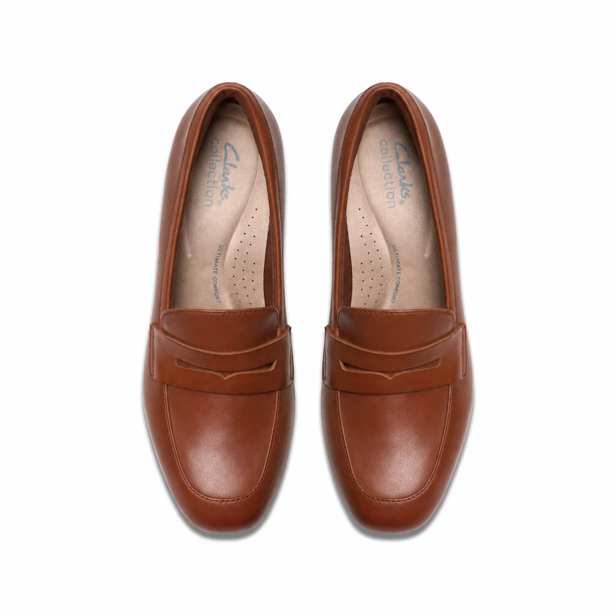 Clarks Iridessa Sky Dark Tan Leather- TAN