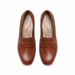Clarks Iridessa Sky Dark Tan Leather- TAN