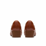 Clarks Iridessa Sky Dark Tan Leather- TAN