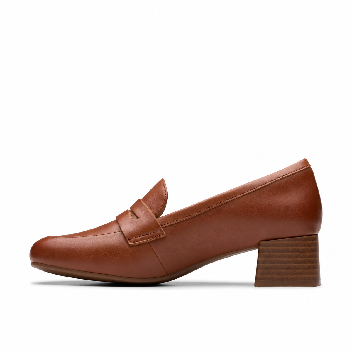 Clarks Iridessa Sky Dark Tan Leather- TAN
