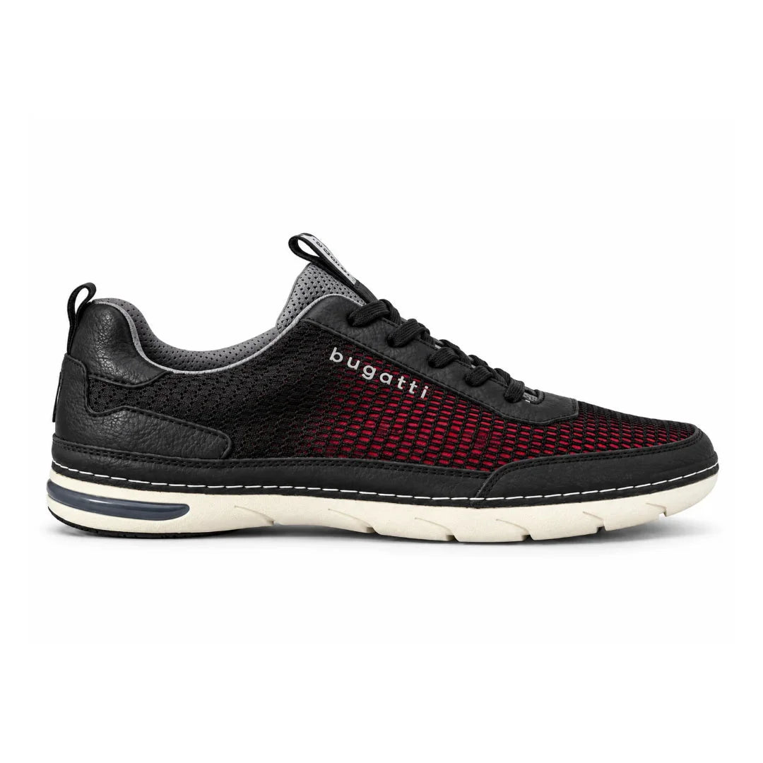 Bugatti Causal Leather Sneakers Men 0105-BLK - Black / 42