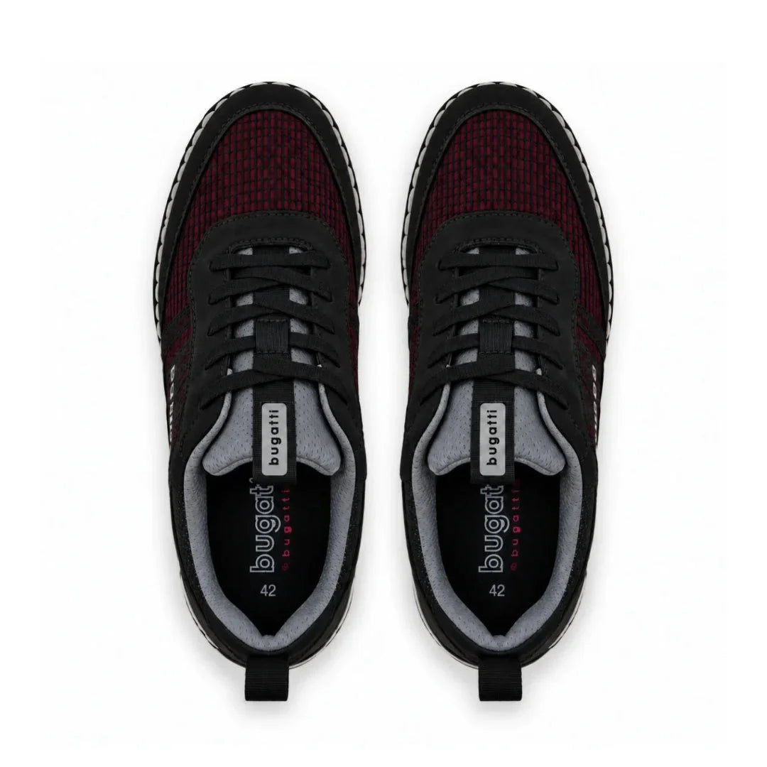 Bugatti Causal Leather Sneakers Men 0105-BLK