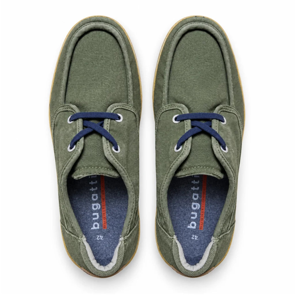 Bugatti Men’s Canvas Boat Shoes 0111-OLV