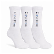 Calvin Klein 3-Pack Soft Cotton Stretch Crew Socks C223 - WHT - White / 3 Pairs