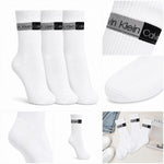 Calvin Klein 3-Pack Soft Cotton Stretch Crew Socks C224 - WHT - White / 3 Pairs